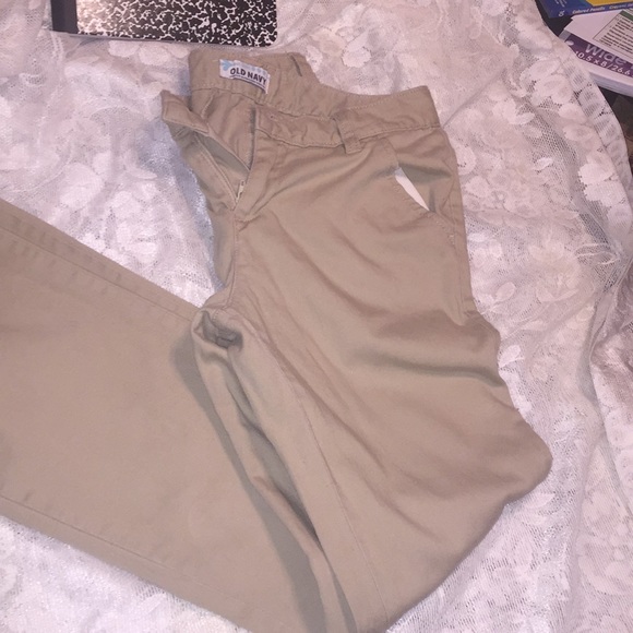 old navy girls khaki pants